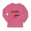 Baby Clothes Daddy's Dad Father Biker Babe Motorcycle Dad Father's Day Cotton