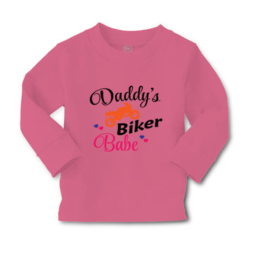 Baby Clothes Daddy's Dad Father Biker Babe Motorcycle Dad Father's Day Cotton