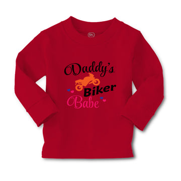 Baby Clothes Daddy's Dad Father Biker Babe Motorcycle Dad Father's Day Cotton