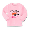 Baby Clothes Daddy's Dad Father Biker Babe Motorcycle Dad Father's Day Cotton