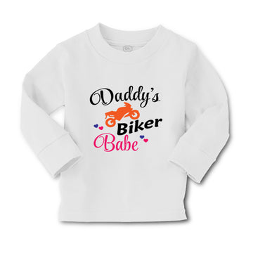Baby Clothes Daddy's Dad Father Biker Babe Motorcycle Dad Father's Day Cotton