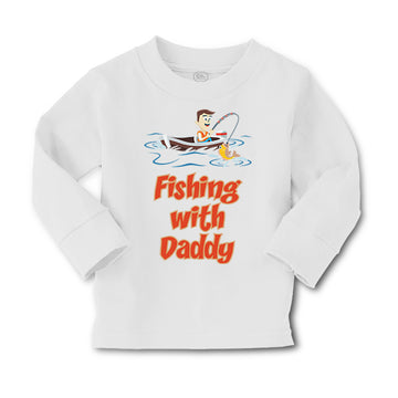 Baby Clothes Fishing with Daddy Fishing Fish Fisherman Boy & Girl Clothes Cotton