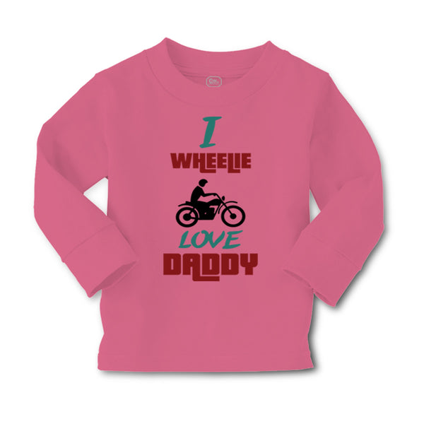Baby Clothes I Wheelie Love Daddy Motorcycle Racing Dad Father's Day Cotton - Cute Rascals