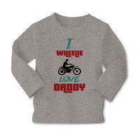 Baby Clothes I Wheelie Love Daddy Motorcycle Racing Dad Father's Day Cotton - Cute Rascals