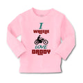Baby Clothes I Wheelie Love Daddy Motorcycle Racing Dad Father's Day Cotton