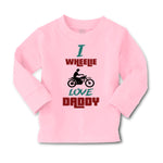 Baby Clothes I Wheelie Love Daddy Motorcycle Racing Dad Father's Day Cotton - Cute Rascals