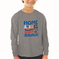 Baby Clothes Home of The Free Because My Daddy Brave Military Boy & Girl Clothes - Cute Rascals