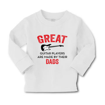 Baby Clothes Great Guitar Player Are Made by Their Dad Father's Day Cotton