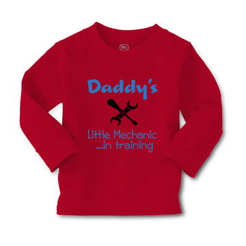 Baby Clothes Daddy's Little Mechanic in Training Dad Father's Day Cotton