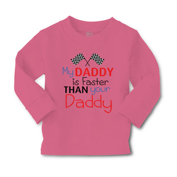 Baby Clothes My Daddy Is Faster than Your Daddy Race Car Dad Father's Day Cotton
