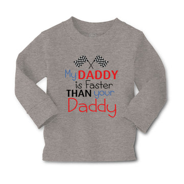 Baby Clothes My Daddy Is Faster than Your Daddy Race Car Dad Father's Day Cotton