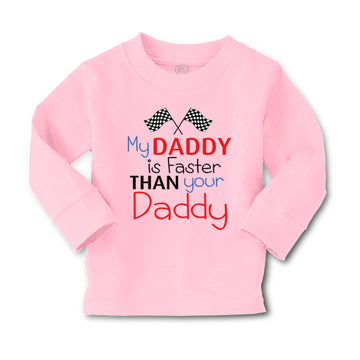 Baby Clothes My Daddy Is Faster than Your Daddy Race Car Dad Father's Day Cotton
