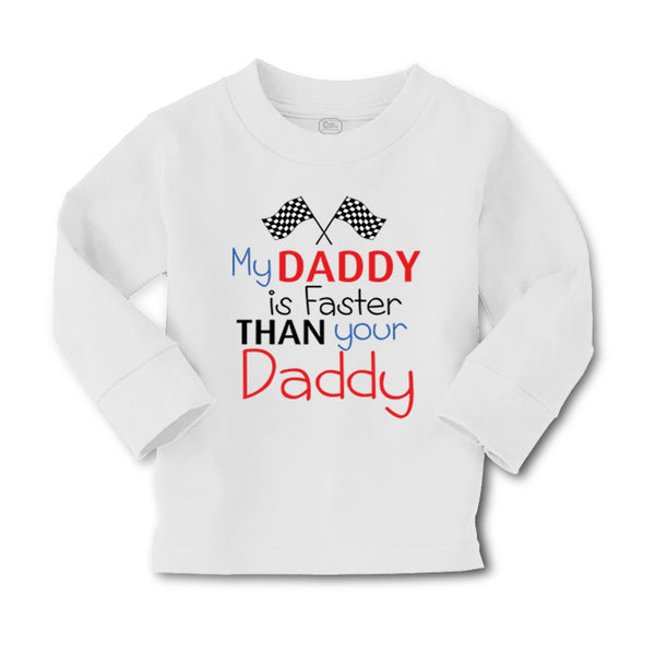 Baby Clothes My Daddy Is Faster than Your Daddy Race Car Dad Father's Day Cotton - Cute Rascals