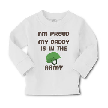 Baby Clothes I'M Proud My Daddy Is in The Army Dad Father's Day Cotton