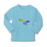 Baby Clothes Yellow Purple Blue Crayons Teacher School Education Cotton - Cute Rascals