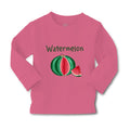 Baby Clothes Pink Watermelon Dark Green Text Boy & Girl Clothes Cotton