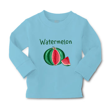 Baby Clothes Pink Watermelon Dark Green Text Boy & Girl Clothes Cotton