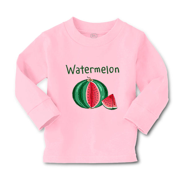 Baby Clothes Pink Watermelon Dark Green Text Boy & Girl Clothes Cotton - Cute Rascals