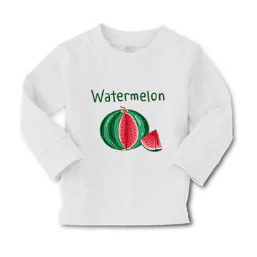 Baby Clothes Pink Watermelon Dark Green Text Boy & Girl Clothes Cotton