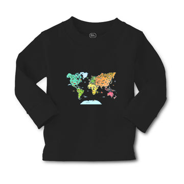 Baby Clothes Map of Animals Around The World Boy & Girl Clothes Cotton