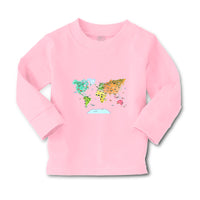 Baby Clothes Map of Animals Around The World Boy & Girl Clothes Cotton - Cute Rascals