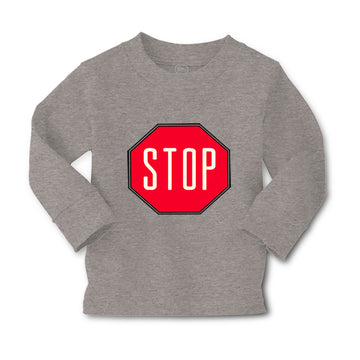 Baby Clothes Red Stop Sign Funny Humor Boy & Girl Clothes Cotton