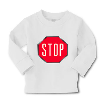 Baby Clothes Red Stop Sign Funny Humor Boy & Girl Clothes Cotton