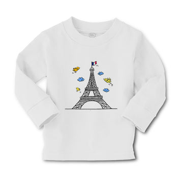 Baby Clothes France French Flag 3 Yellow Birds Boy & Girl Clothes Cotton