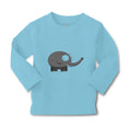 Baby Clothes Grey Elephant with The Trump up Zoo Funny Boy & Girl Clothes Cotton