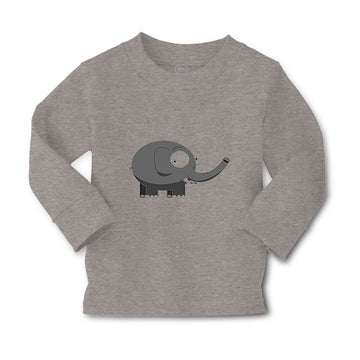 Baby Clothes Grey Elephant with The Trump up Zoo Funny Boy & Girl Clothes Cotton