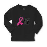 Baby Clothes For My Aunt with Breast Cancer Awareness Pink Ribbon Cotton - Cute Rascals