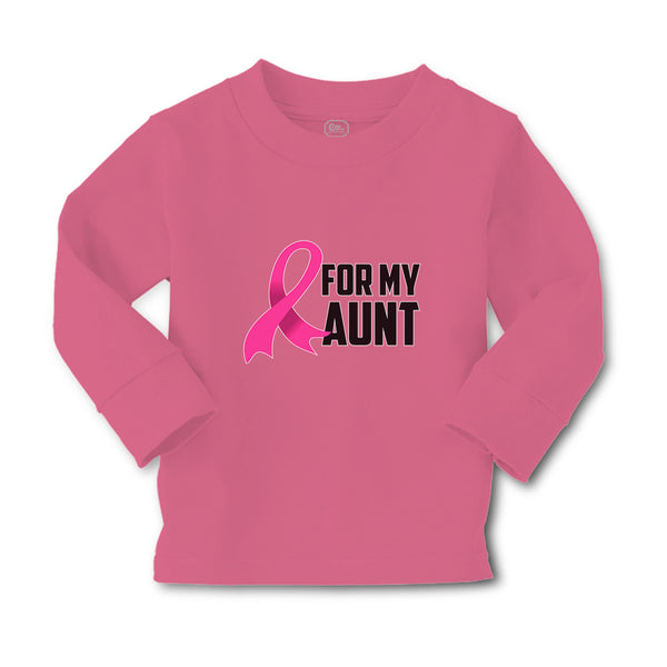 Baby Clothes For My Aunt with Breast Cancer Awareness Pink Ribbon Cotton - Cute Rascals