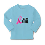 Baby Clothes For My Aunt with Breast Cancer Awareness Pink Ribbon Cotton - Cute Rascals