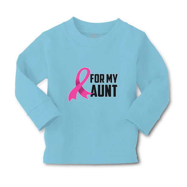 Baby Clothes For My Aunt with Breast Cancer Awareness Pink Ribbon Cotton - Cute Rascals