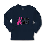 Baby Clothes For My Aunt with Breast Cancer Awareness Pink Ribbon Cotton - Cute Rascals