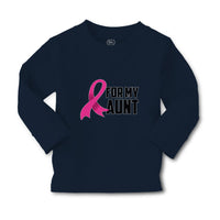 Baby Clothes For My Aunt with Breast Cancer Awareness Pink Ribbon Cotton - Cute Rascals