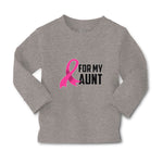 Baby Clothes For My Aunt with Breast Cancer Awareness Pink Ribbon Cotton - Cute Rascals
