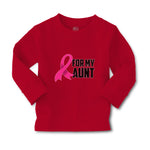 Baby Clothes For My Aunt with Breast Cancer Awareness Pink Ribbon Cotton - Cute Rascals
