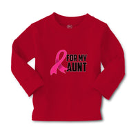 Baby Clothes For My Aunt with Breast Cancer Awareness Pink Ribbon Cotton - Cute Rascals