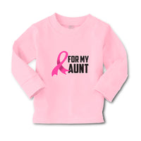 Baby Clothes For My Aunt with Breast Cancer Awareness Pink Ribbon Cotton - Cute Rascals