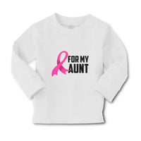 Baby Clothes For My Aunt with Breast Cancer Awareness Pink Ribbon Cotton - Cute Rascals