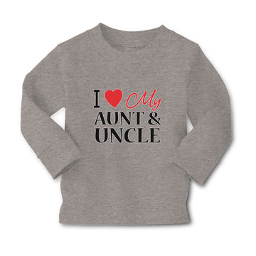 Baby Clothes I Love My Aunts & Uncle with Heart Boy & Girl Clothes Cotton