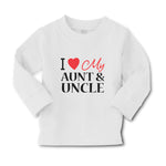 Baby Clothes I Love My Aunts & Uncle with Heart Boy & Girl Clothes Cotton - Cute Rascals