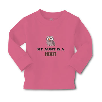 Baby Clothes My Aunt Is A Hoot with Owl Bird Boy & Girl Clothes Cotton