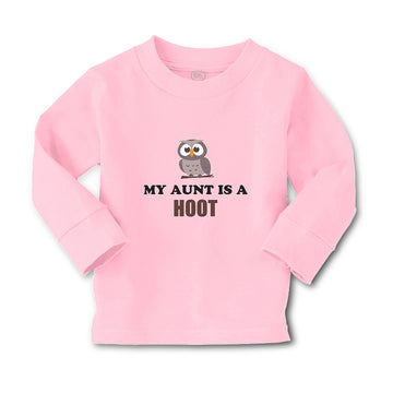 Baby Clothes My Aunt Is A Hoot with Owl Bird Boy & Girl Clothes Cotton