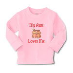 Baby Clothes My Aunt Loves Me and An Sloths Are Hanging on The Tree Branch - Cute Rascals