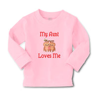 Baby Clothes My Aunt Loves Me and An Sloths Are Hanging on The Tree Branch - Cute Rascals