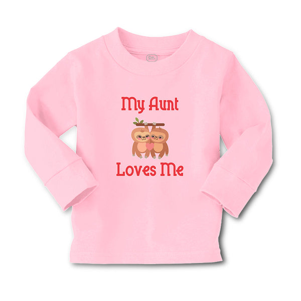 Baby Clothes My Aunt Loves Me and An Sloths Are Hanging on The Tree Branch - Cute Rascals
