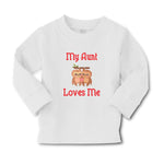 Baby Clothes My Aunt Loves Me and An Sloths Are Hanging on The Tree Branch - Cute Rascals