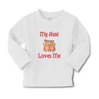 Baby Clothes My Aunt Loves Me and An Sloths Are Hanging on The Tree Branch - Cute Rascals